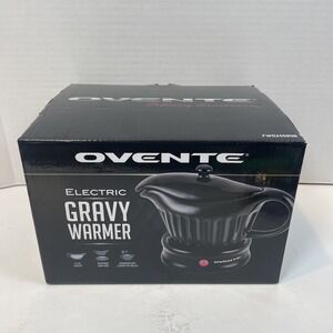 Ovente Electric Gravy Boat Warmer 13.5 Oz Ceramic Serving Bowl NEW